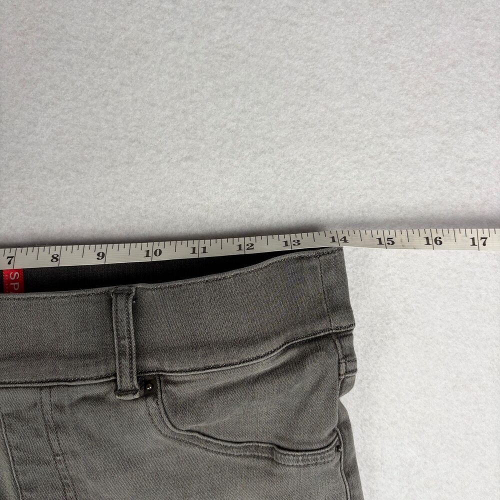 SPANX Distressed Denim Skinny Pants Women's M Gray High Rise Jeggings Casual EUC - Picture 6 of 9